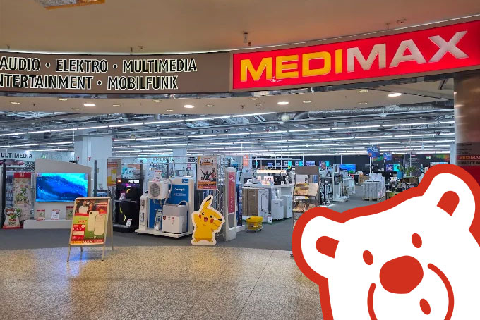 Innenansicht von MEDIMAX Berlin-Lichtenberg mit TOBi