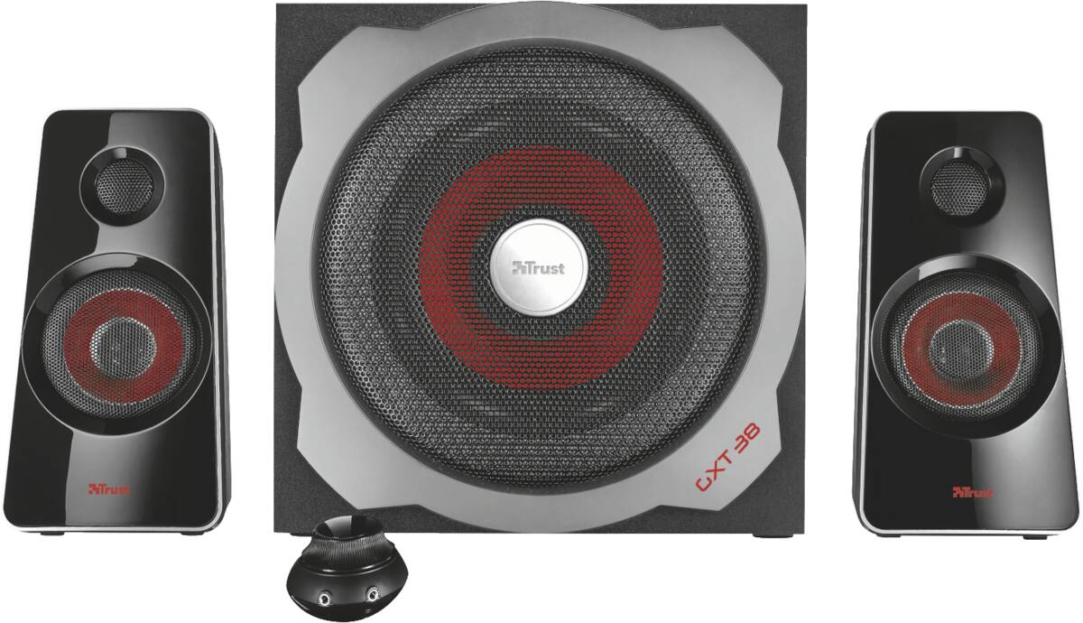 Trust GXT 38 2.1 Subwoofer Speaker Set – Schwarz Produktbild 2