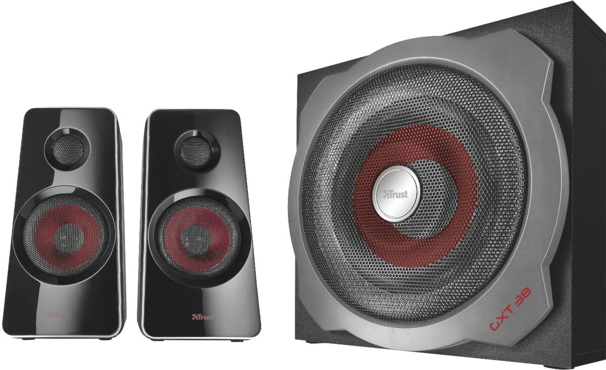 Trust GXT 38 2.1 Subwoofer Speaker Set – Schwarz Produktbild 3
