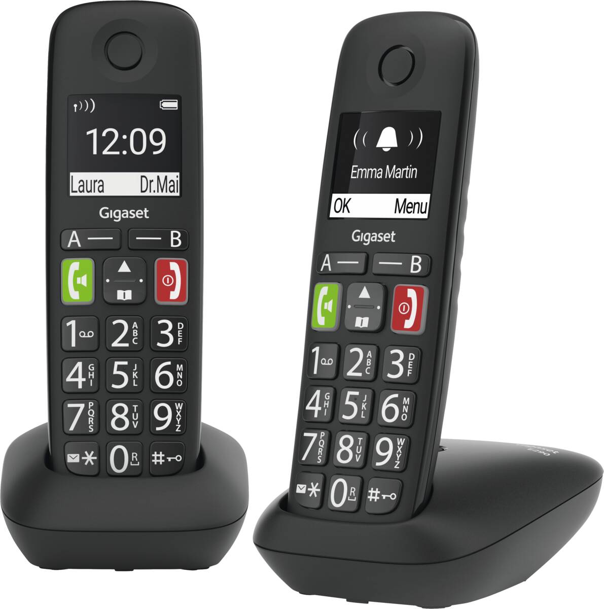 Gigaset E290 Duo – Schwarz Produktbild 2