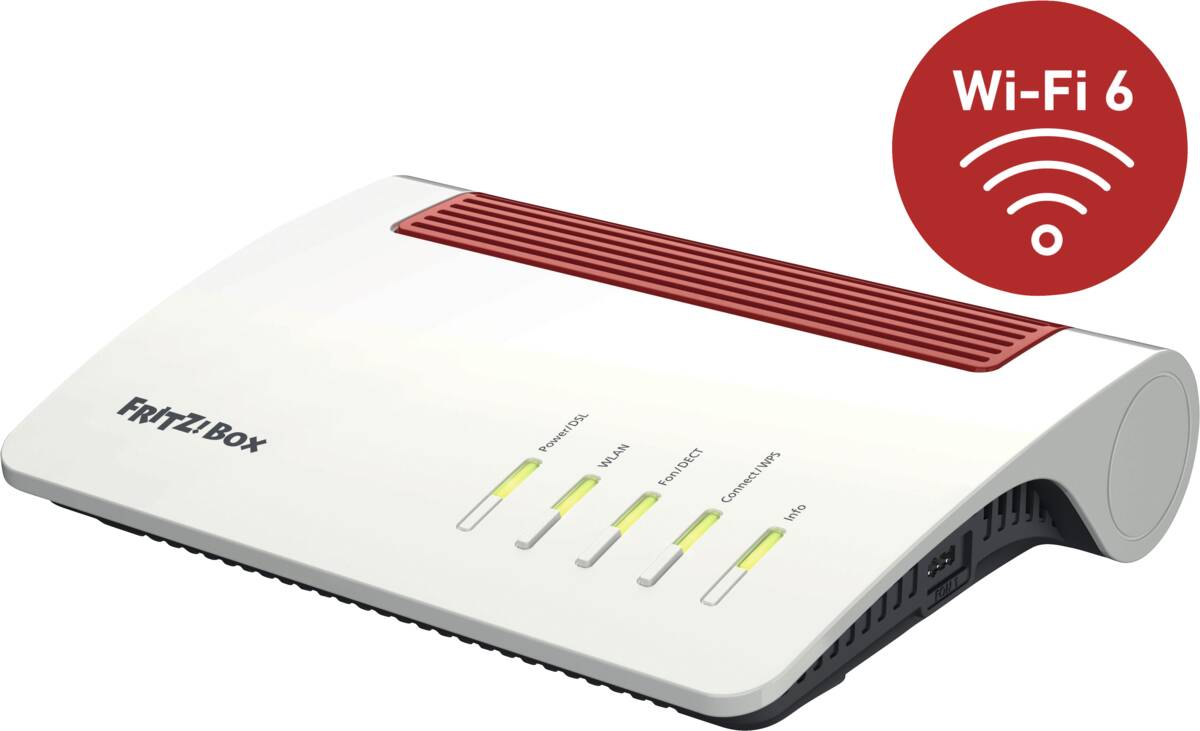 FRITZ!Box 7590 AX v2 Weiß-Rot