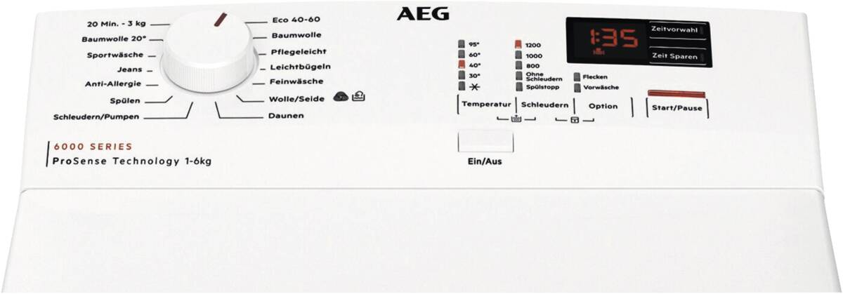 AEG LAVAMAT LTR6T4EP3 Weiß Waschmaschine Produktbild 2