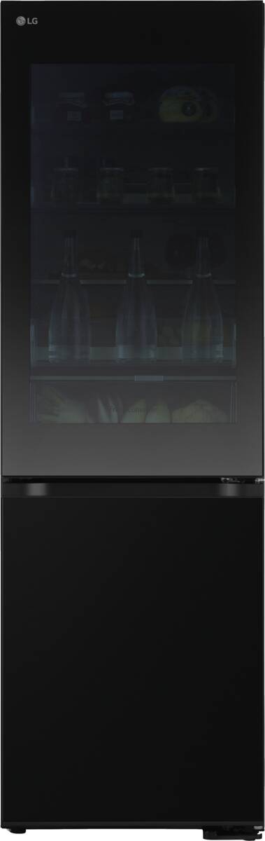 LG GBG5160CEV InstaView Kühl-Gefrierkombination Schwarz Produktbild 2