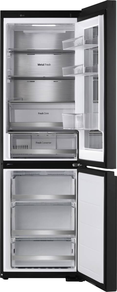 LG GBG5160CEV InstaView Kühl-Gefrierkombination Schwarz Produktbild 3