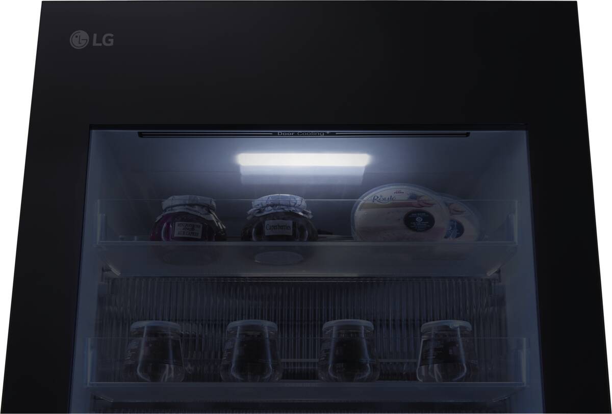 LG GBG5160CEV InstaView Kühl-Gefrierkombination Schwarz Produktbild 5