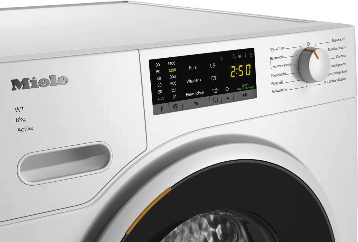Miele WWA 120 WCS 8kg Active – Lotosweiss Produktbild 3