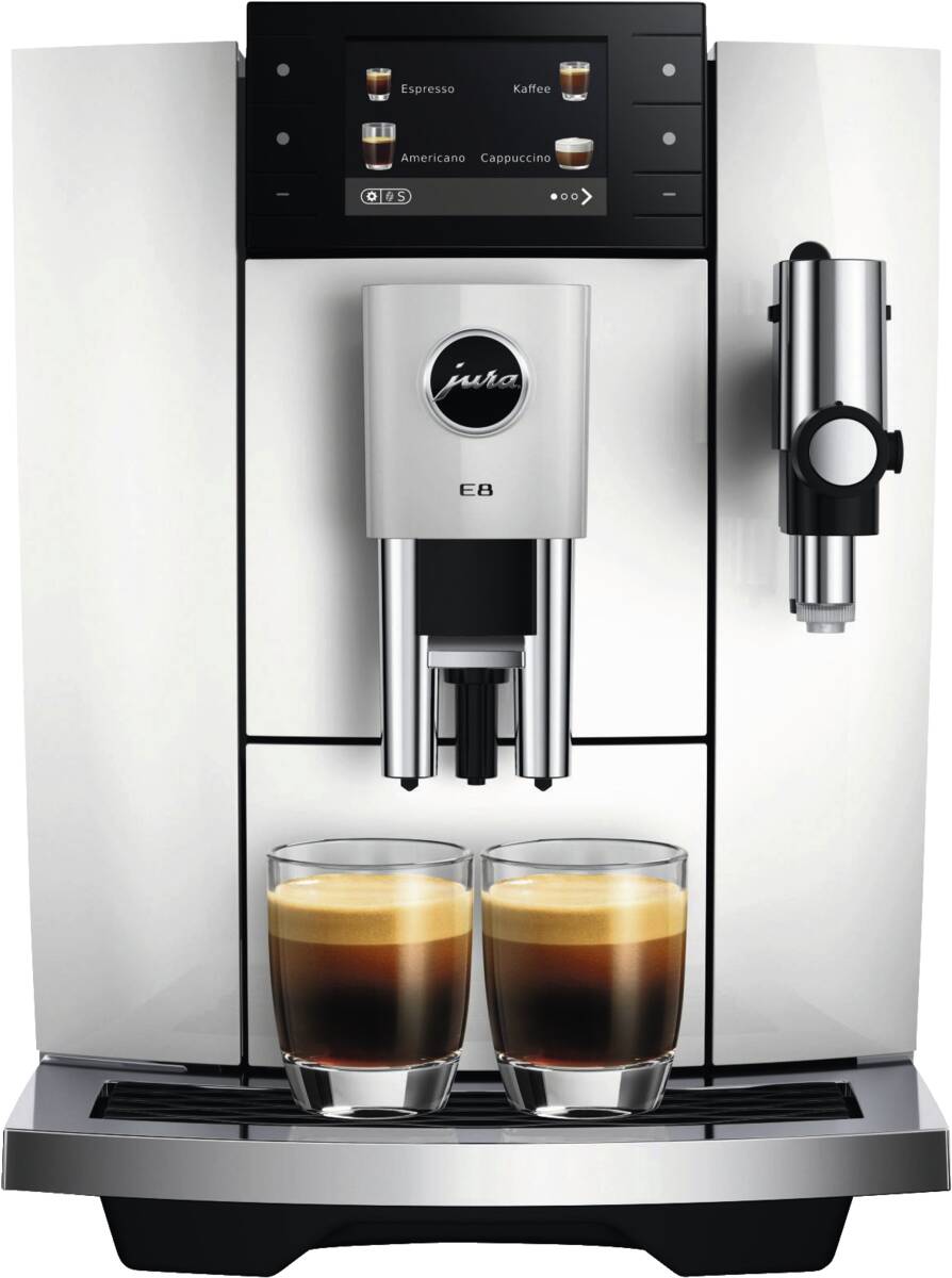 JURA E8 (ED) Pianowhite Kaffeevollautomat Produktbild 2