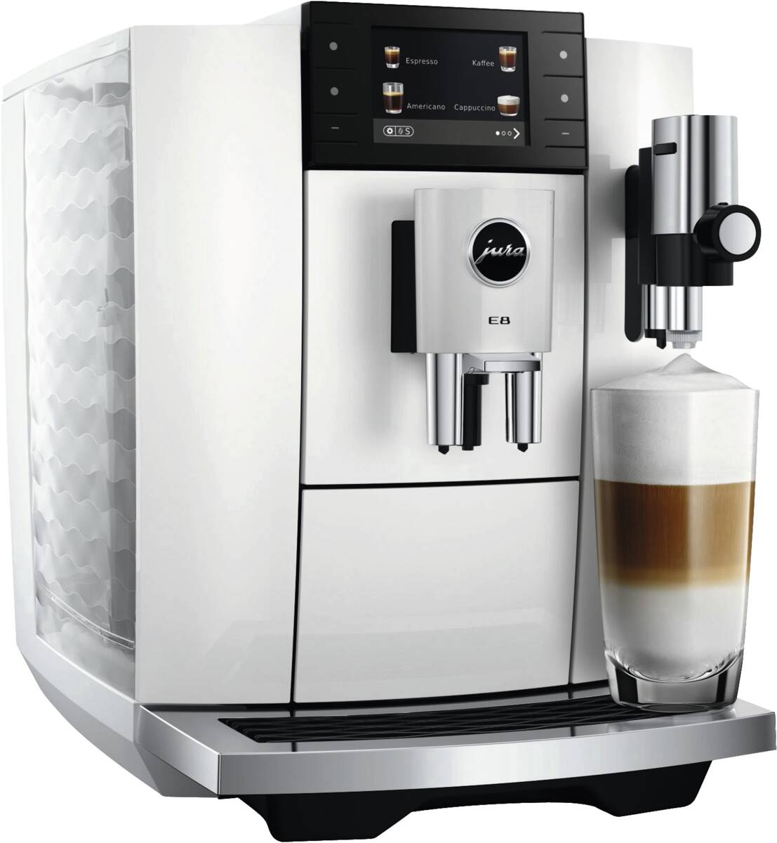 JURA E8 (ED) Pianowhite Kaffeevollautomat Produktbild 3