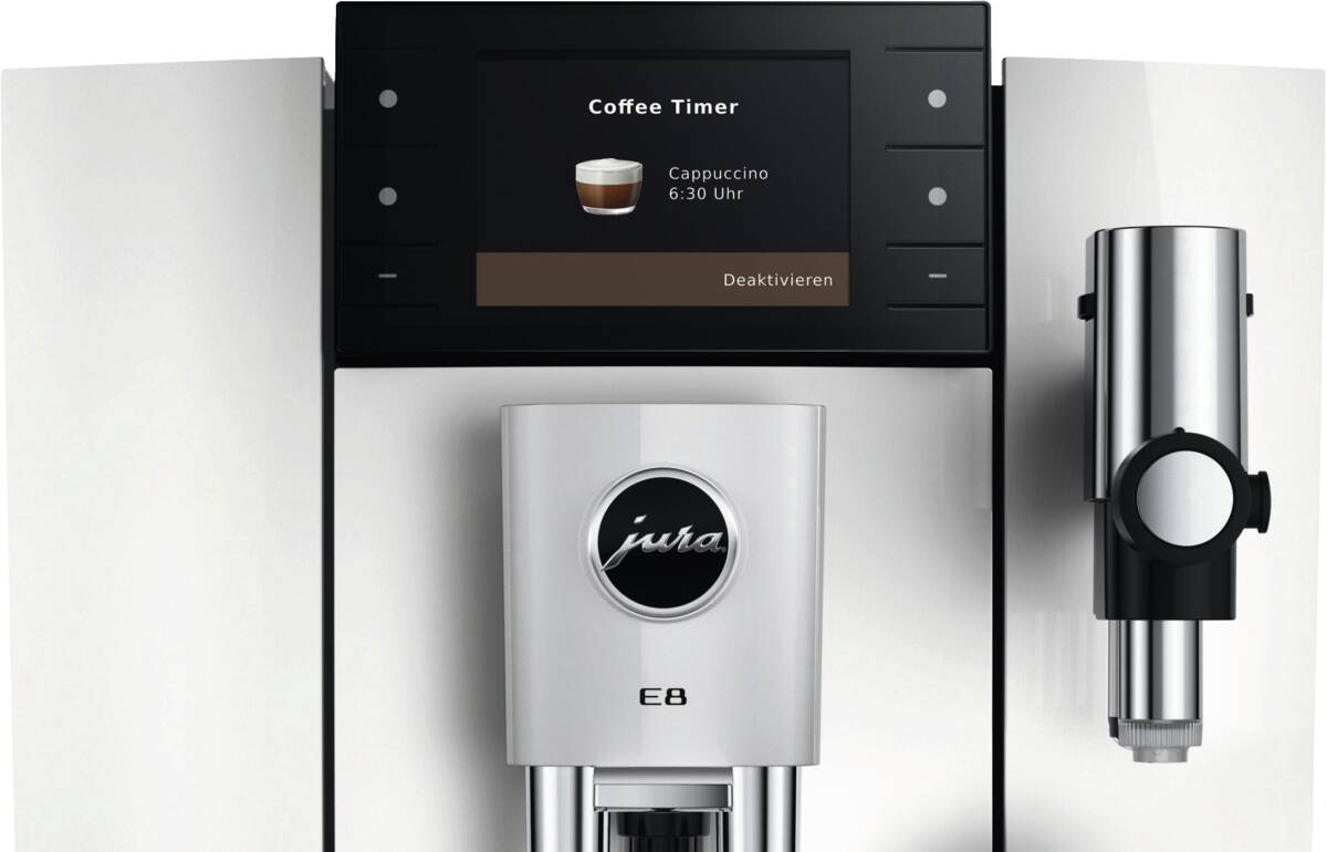 JURA E8 (ED) Pianowhite Kaffeevollautomat Produktbild 5