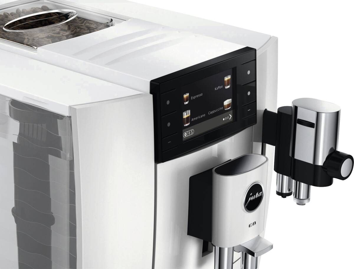 JURA E8 (ED) Pianowhite Kaffeevollautomat Produktbild 6
