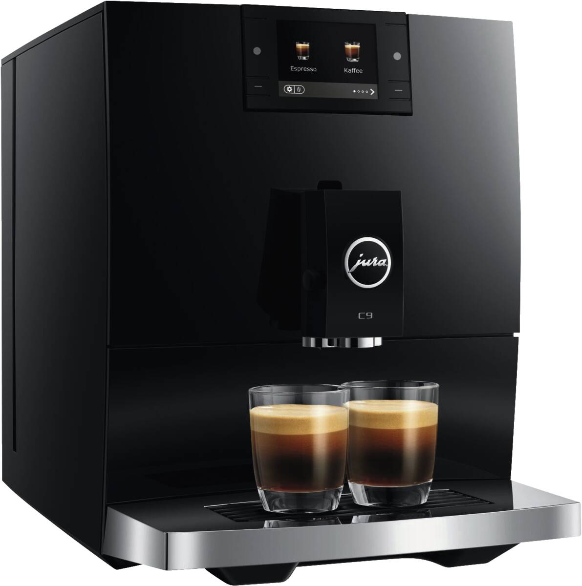 JURA C9 (EA), 17 Spezialitäten, Hot+Lig Piano Kaffeevollautomat Produktbild 3