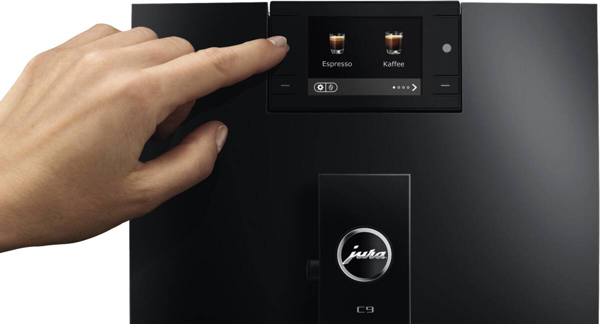 JURA C9 (EA), 17 Spezialitäten, Hot+Lig Piano Kaffeevollautomat Produktbild 5