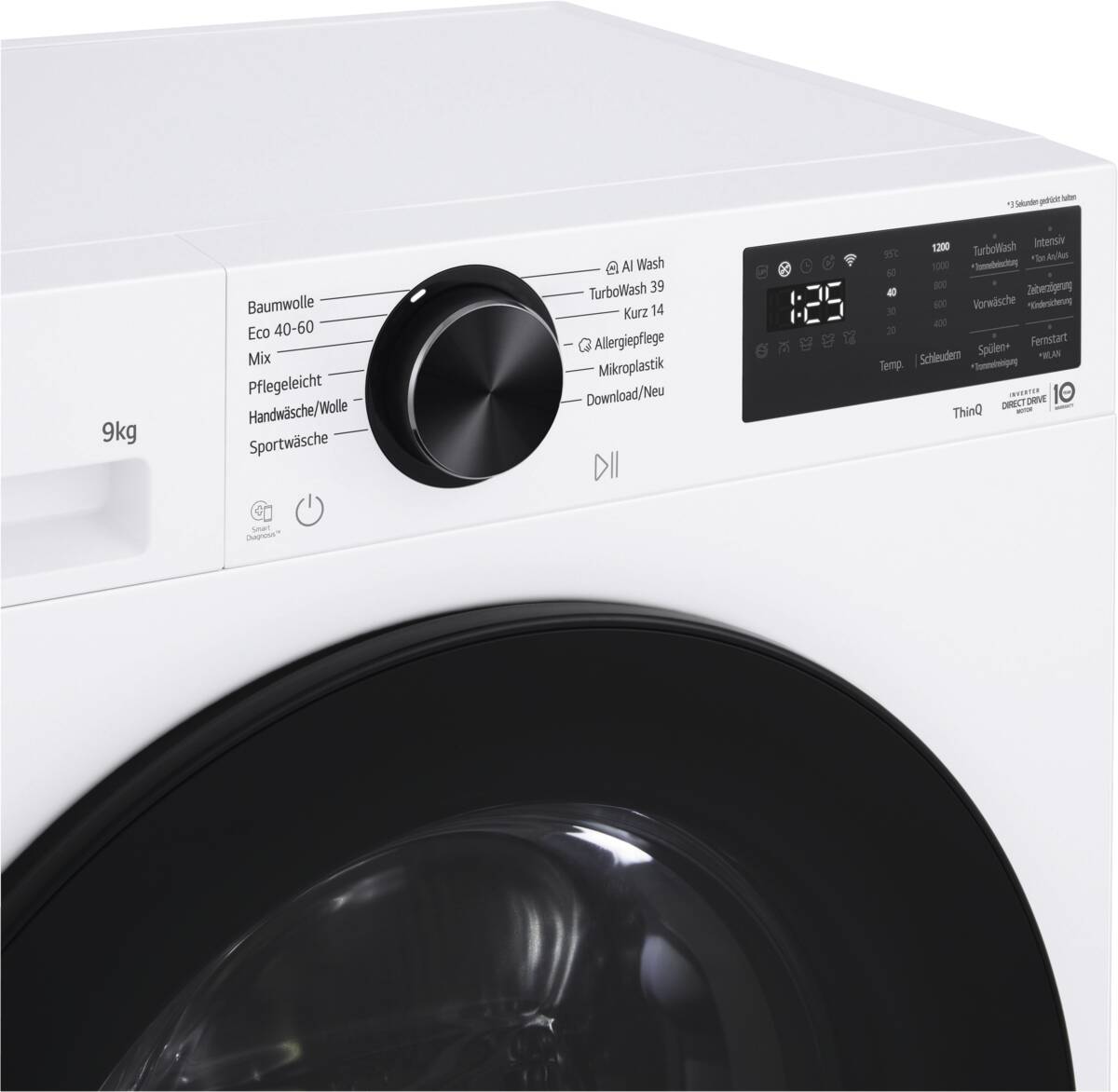 LG F2X7SLIM9W Waschmaschine Produktbild 3