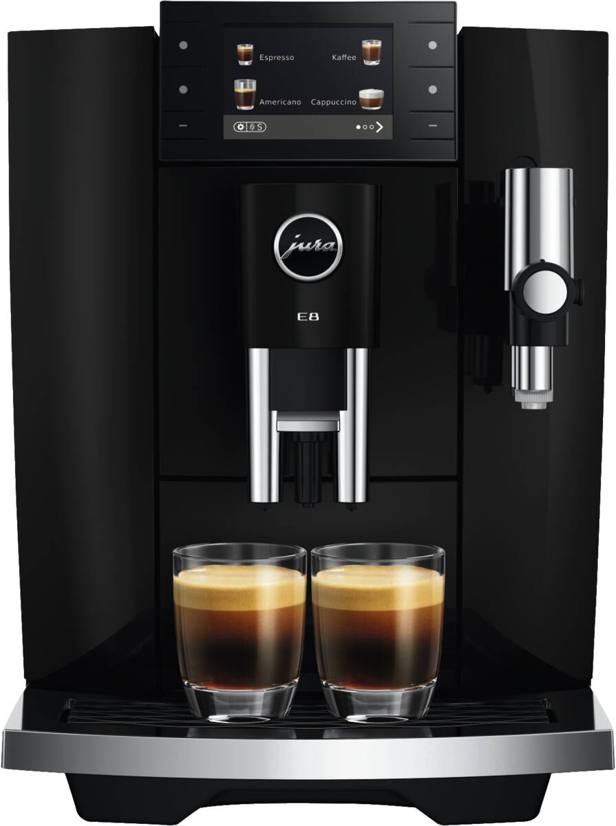 JURA E8 (ED) Piano Black Kaffeevollautomat Produktbild 2