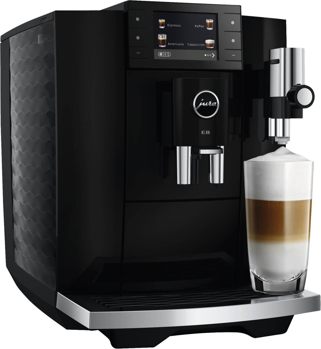 JURA E8 (ED) Piano Black Kaffeevollautomat Produktbild 3