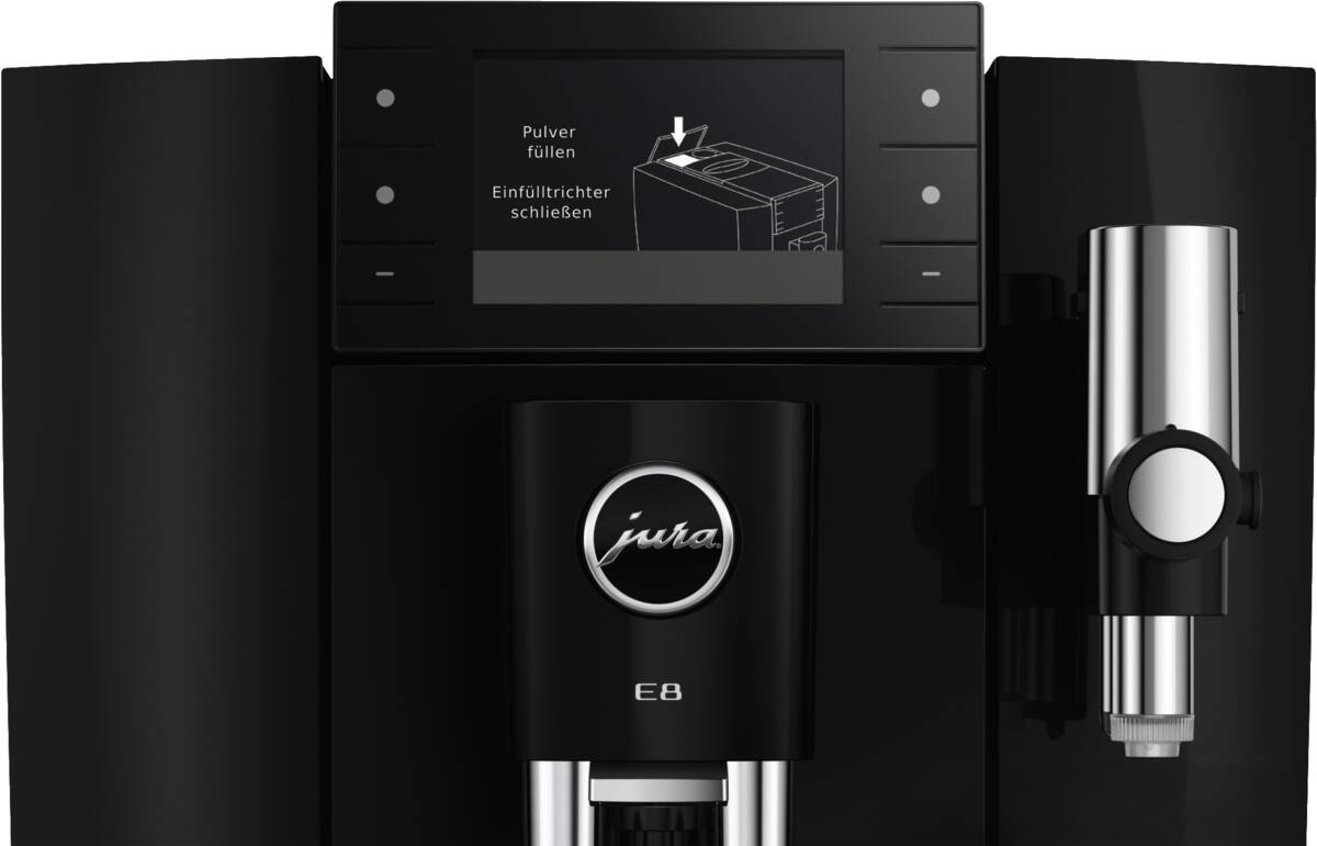 JURA E8 (ED) Piano Black Kaffeevollautomat Produktbild 4