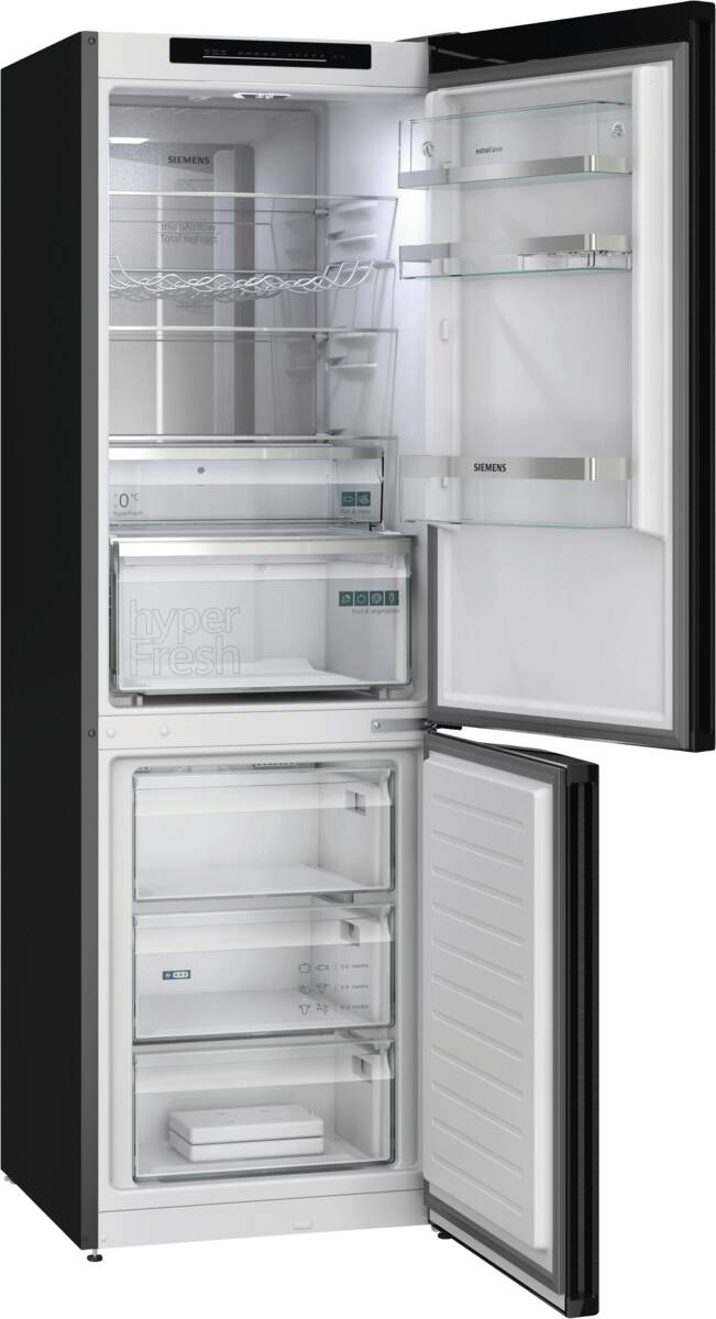Siemens KG36NEXAG topTeam Kühl-Gefrierkombination Schwarz Produktbild 2