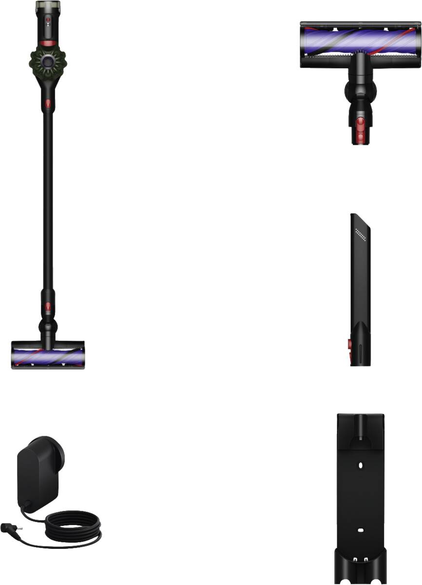 Dyson V8 Cyclone Schwarz-Grün Staubsauger Produktbild 3