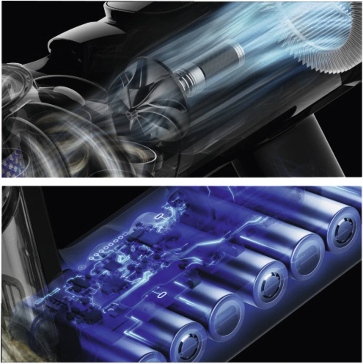 Dyson V8 Cyclone Schwarz-Grün Staubsauger Produktbild 4