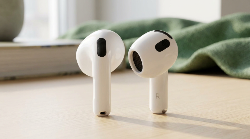 AirPods 4: Offene Ohrhörer bewusst auswählen: illustrative Wohnszene